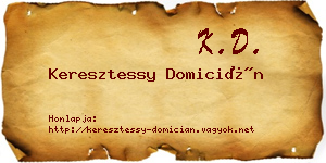 Keresztessy Domicián névjegykártya